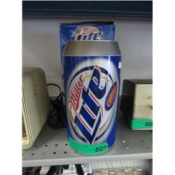 Miller Lite beer can lamp
