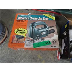 Black & Decker variable speed jig saw