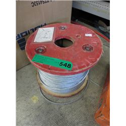 Spool of galvanized 1/8" cable - 16lbs