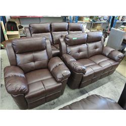 NEW - 3 pc Reclining Living Room Furniture