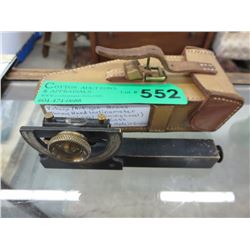 Vintage -  Brass Abney Hand Inclinometer
