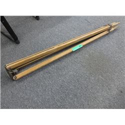 Vintage surveyor's wood tripod