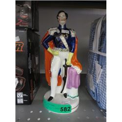 Vintage glazed porcelain Prince Albert statue