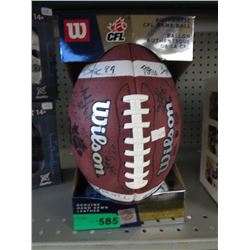 Autographed CFL football