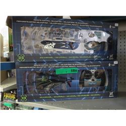 2 R/C helicopters
