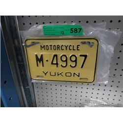 12 Yukon motorcycle license plates