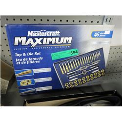 Mastercraft tap & die set - metric