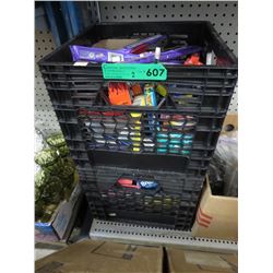 2 Milk crates of candy and gum