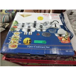 NEW -  Monalisa 21 Piece Cookware Set