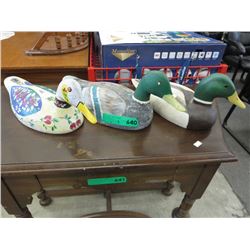 3 Duck decoys