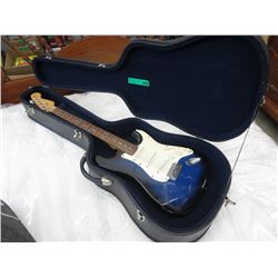 Vintage electric guitar in fitted case