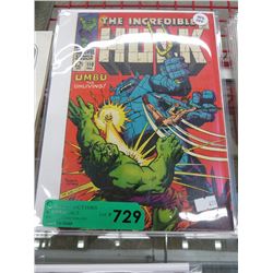 6 Incredible Hulk Comic Books - Some 12¢