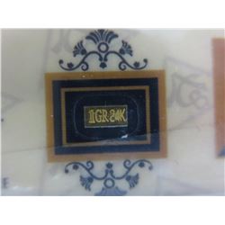 2 x 2015 American Mint Certified .9999 gold bars