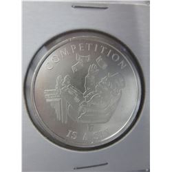 "Competition Is a Sin" .999 Silver art round