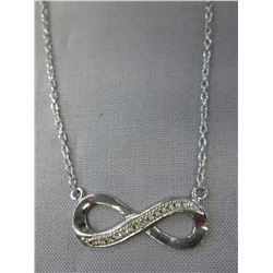 New Infinity design Diamond necklace
