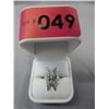 Image 2 : Antique - Solid .925 Silver butterfly ring