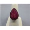 Image 1 : 10 CT Red Ruby ring - Pear cut