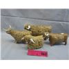 Image 1 : 4 Signed Scottish "Spaghetti" highland cattle