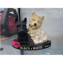 Vintage "Black & White" Whiskey memorabilia