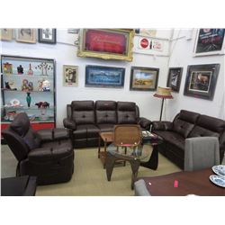 NEW - 3 Piece Fully Reclining Living Room Suite