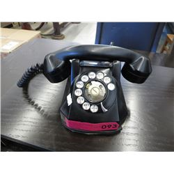 Vintage Black rotary dial phone
