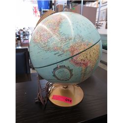 Illuminated World Globe - 12"