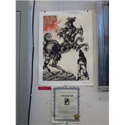Ltd Edition Salvador Dali poster print "Cerberus"