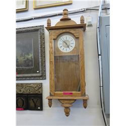 Oak "Canadiana Works" Pendulum wall clock