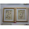Image 1 : 2 Framed butterfly prints