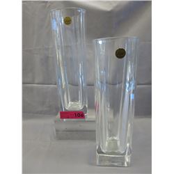 Pair of matching Cristal d'Arques vases