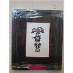 Framed Richard Shorty print "Totem"