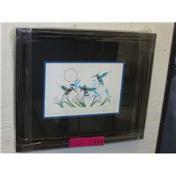 Framed Richard Shorty print "Migration"