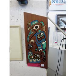 First Nations Silkscreen on Cedar