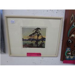 Framed Tom Thomson print "The Jack Pine"