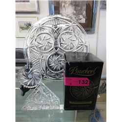 Pinwheel Crystal Cake Stand, Coasters and more