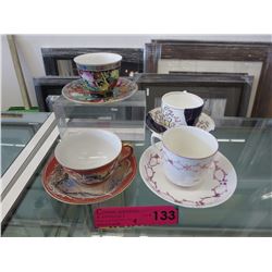 4 Vintage teacup & saucers