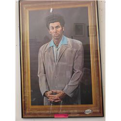 Framed Seinfeld poster of Kramer