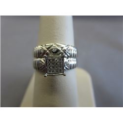 10KT White Gold Engagement Ring Set