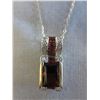 Image 1 : 10KT Yellow Gold Garnet & Diamond Necklace Set