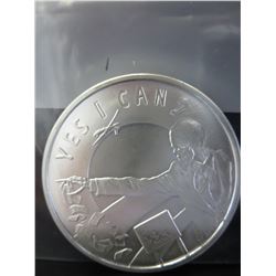 2014 Skeletonized Barack Obama Silver Art Round