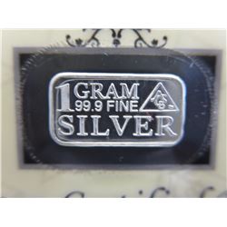 15 x 2014 Silver Investors 1 gram Bars