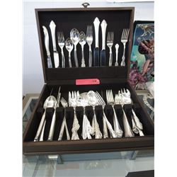 Silver Chest & Contents - Silver Plated Flatware