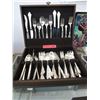 Image 1 : Silver Chest & Contents - Silver Plated Flatware