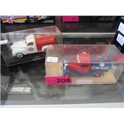 2 Diecast Texaco Tanker Trucks
