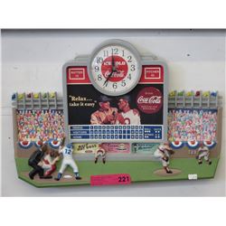 Coca Cola wall clock - used