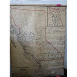 1929 School map of British Columbia