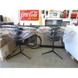 2 Commercial circular clothing racks