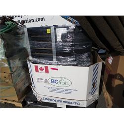 Skid of store return wine coolers, etc.