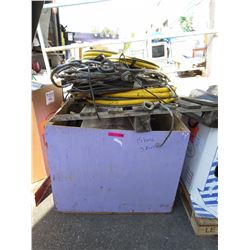 Skid of steel cable & misc. hosing