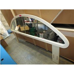 Mirror back double headboard
